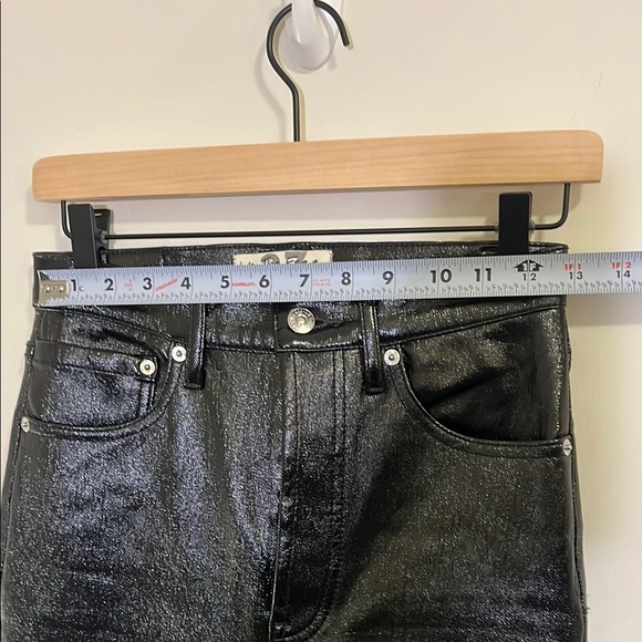 Free People Liquid Black High-Waisted Jeans Skinny Jeans, Womens 27 - Picture 6 of 7